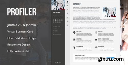 ThemeForest - Profiler v1.0 - vCard Resume Joomla 2.5 & 3.x Template ThemeForest - Profiler v1.0 - vCard Resume Joomla 2.5 & 3.x Template