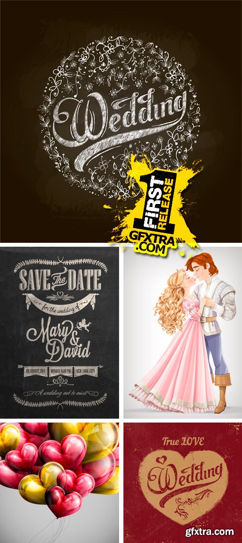 Amazing SS - Wedding Invitation & Elements, 25xEPS