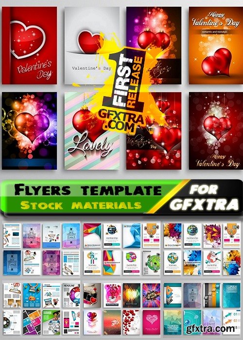 Flyers template design collection 50 25xEPS
