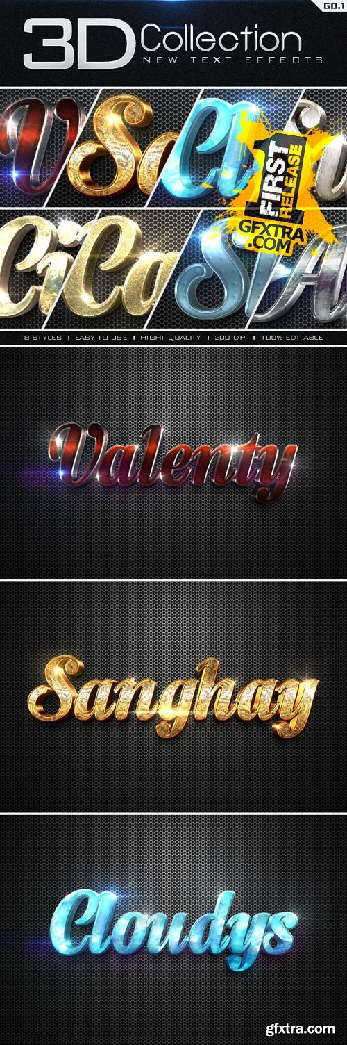 Graphicriver - New 3D Collection Text Effects GO.1 9561348