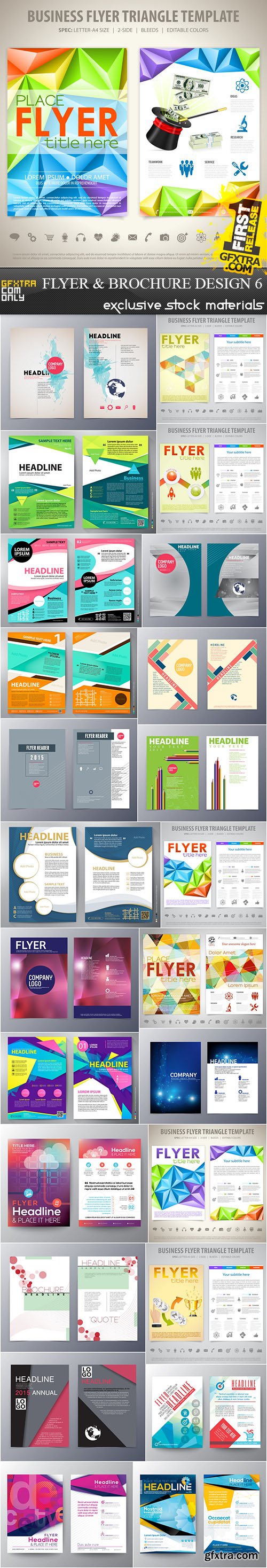 Flyer and Brochure Design 6, 25xEPS