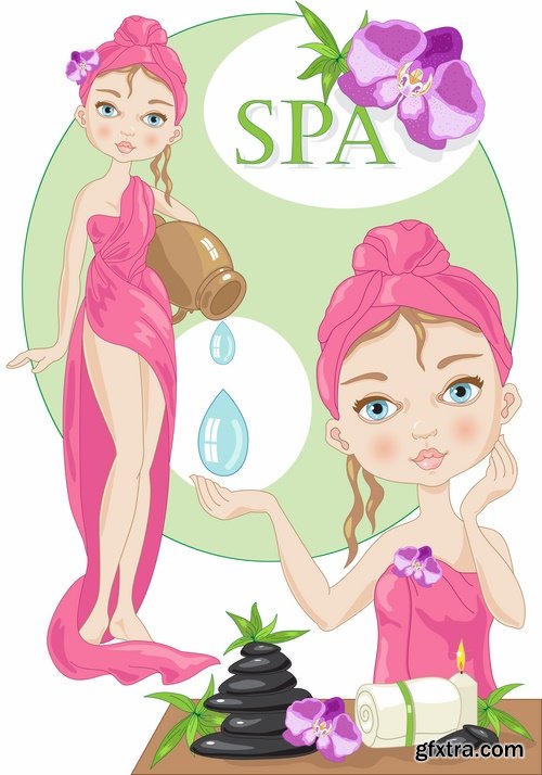 Skin Care logos and spa treatments - 25 Eps