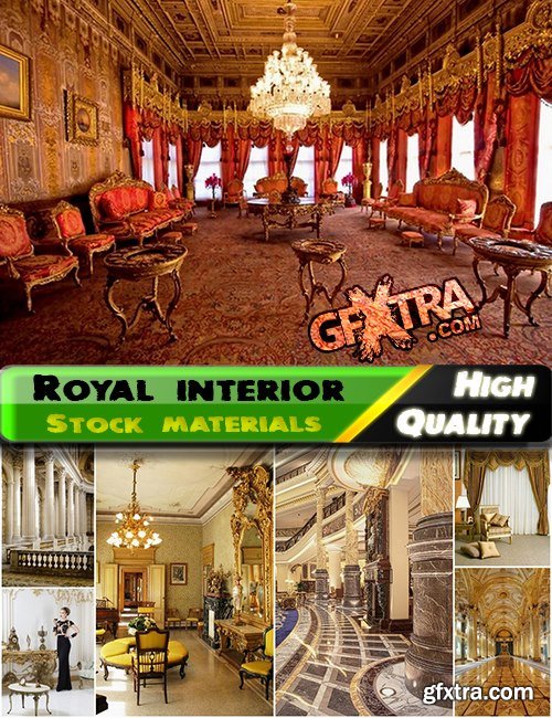 Interior of the royal and luxury castles and mansions - 25 HQ Jpg