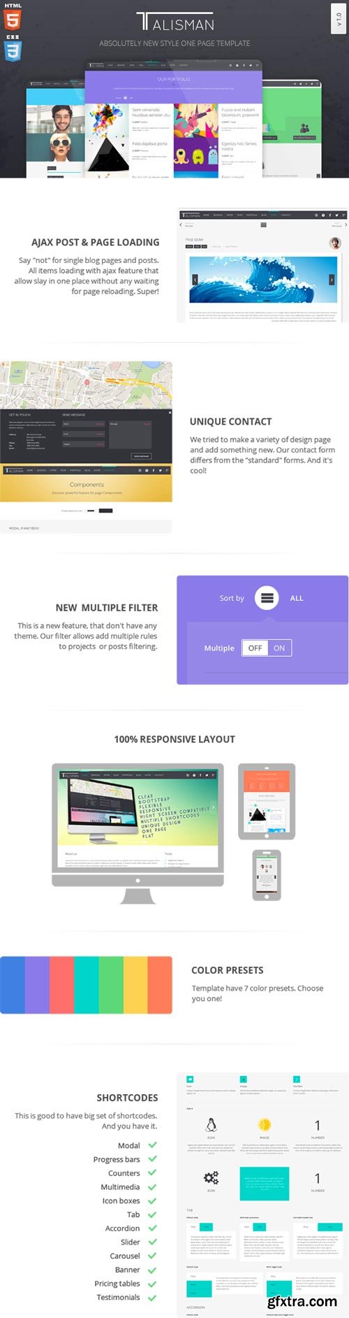 ThemeForest - Talisman - One Page Theme v1.1