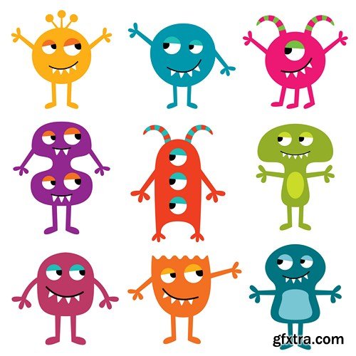 Monsters, Inc. - Vector Stock, 25xEPS