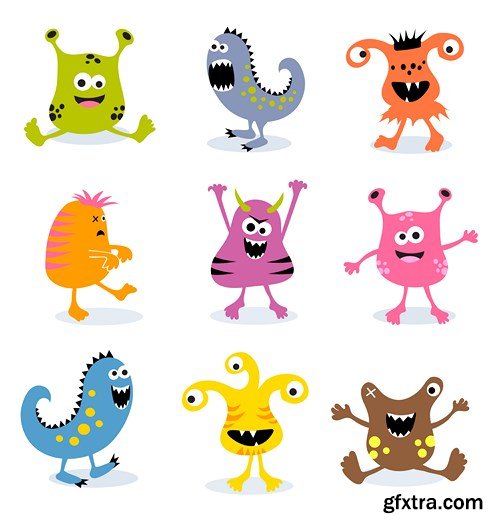 Monsters, Inc. - Vector Stock, 25xEPS