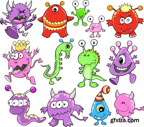 Monsters, Inc. - Vector Stock, 25xEPS