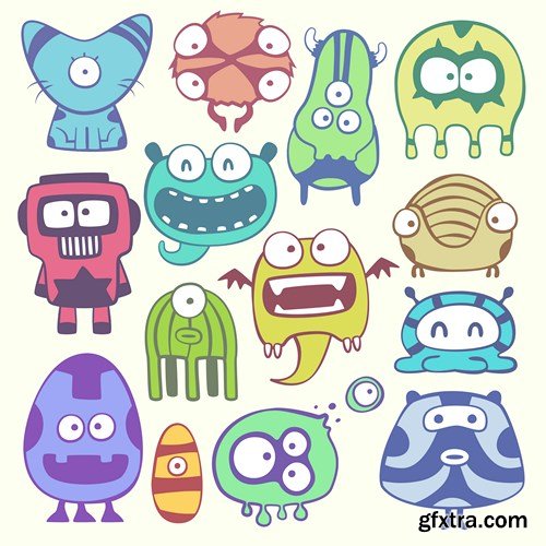 Monsters, Inc. - Vector Stock, 25xEPS