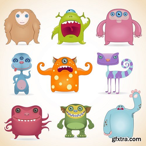 Monsters, Inc. - Vector Stock, 25xEPS