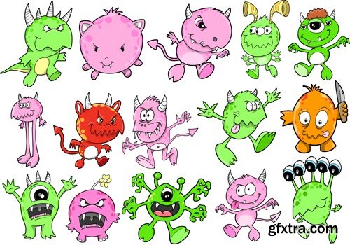 Monsters, Inc. - Vector Stock, 25xEPS