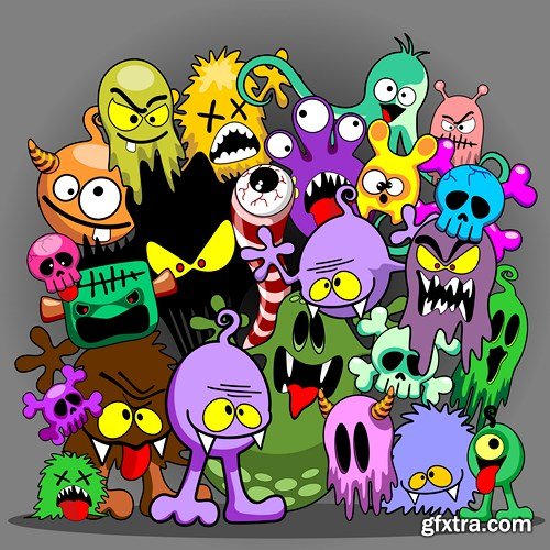 Monsters, Inc. - Vector Stock, 25xEPS