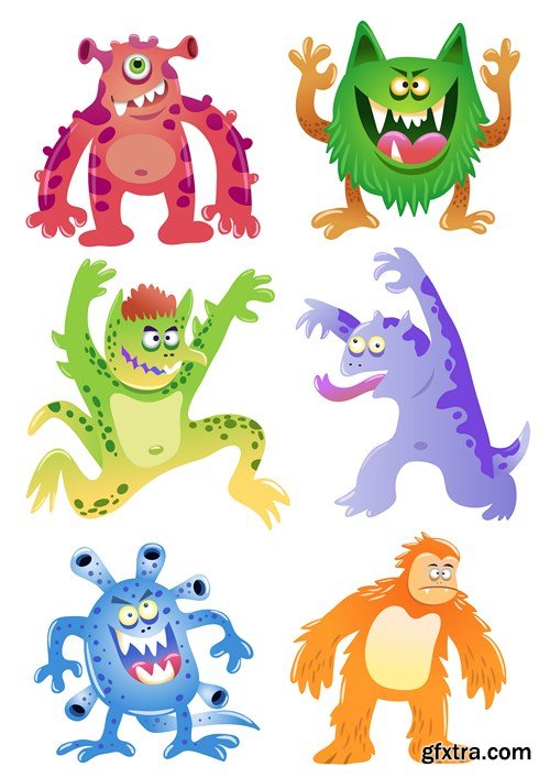 Monsters, Inc. - Vector Stock, 25xEPS