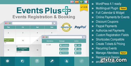 CodeCanyon - WordPress Events Calendar Registration & Booking v1.2.5 CodeCanyon - WordPress Events Calendar Registration & Booking v1.2.5