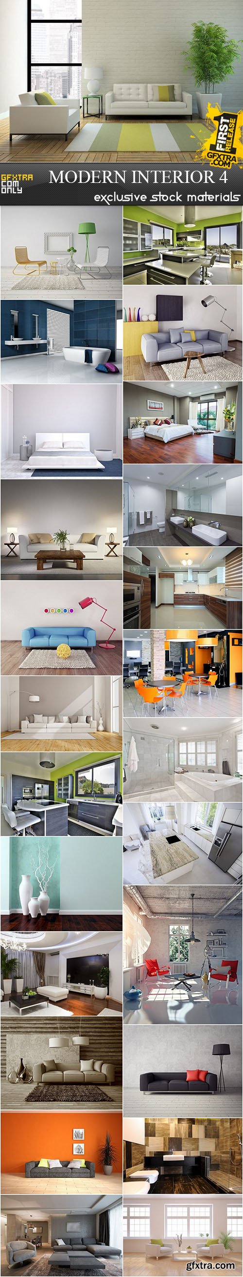 Modern Interior Design Collection 4, 25xUHQ JPEG