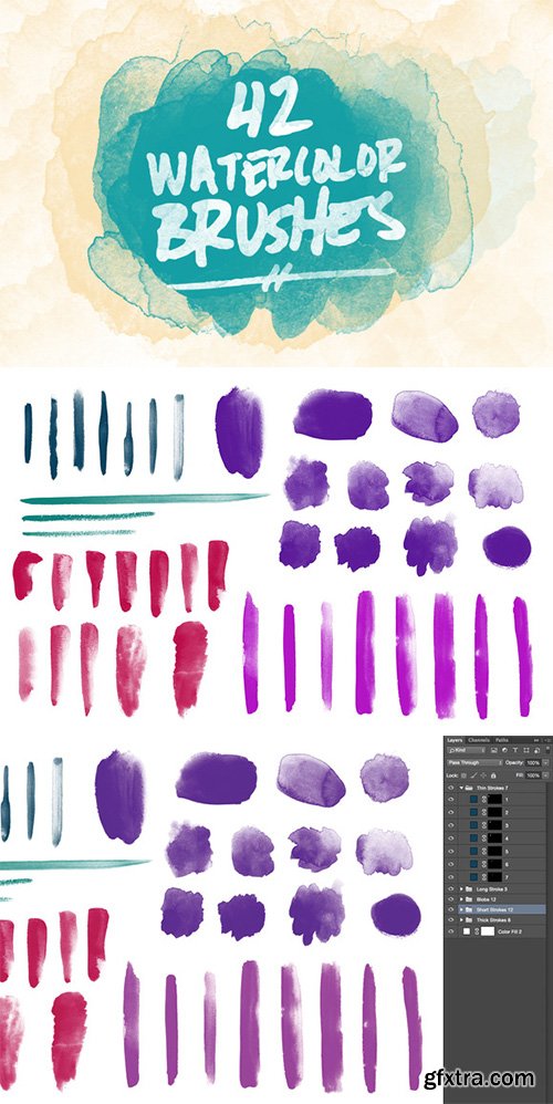 CM - 42 Watercolor Brushes 181963 CM - 42 Watercolor Brushes 181963