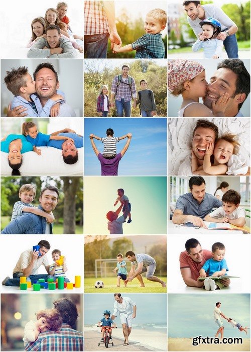 Father with child and baby - 25 HQ Jpg