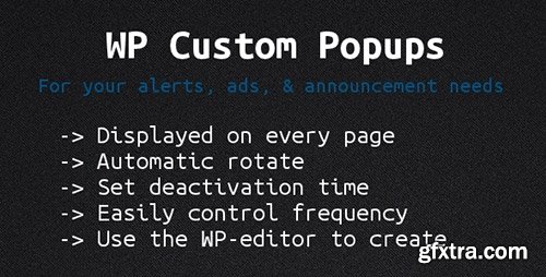 CodeCanyon - Wordpress Custom Popups v1.0 CodeCanyon - Wordpress Custom Popups v1.0