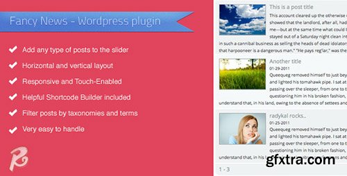 CodeCanyon - Fancy News v1.0.1 - Wordpress plugin CodeCanyon - Fancy News v1.0.1 - Wordpress plugin