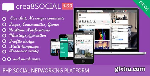 CodeCanyon - crea8social v3.3 - PHP Social Networking Platform CodeCanyon - crea8social v3.3 - PHP Social Networking Platform