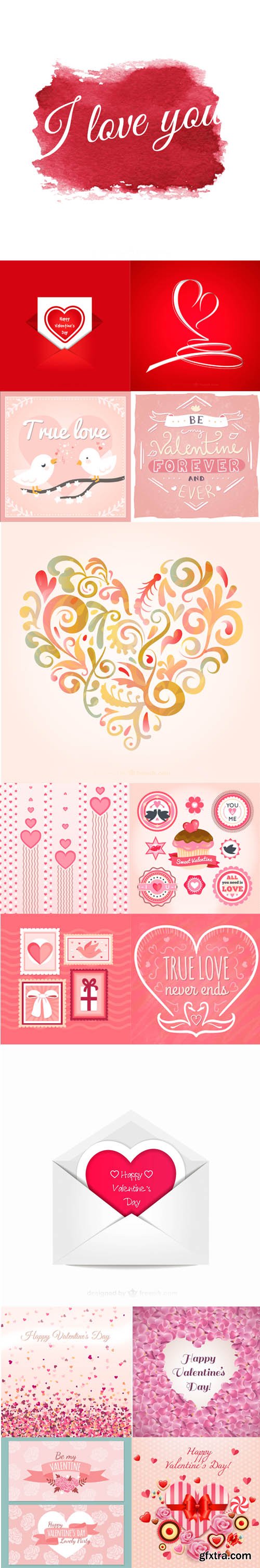 Happy Valentine Day Vector Collection