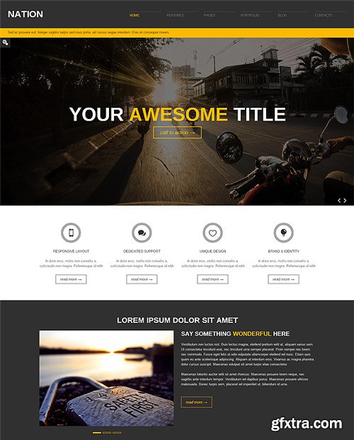B3themes - Nation - Bootstrap 3.2 HTML Themes (PSD included)