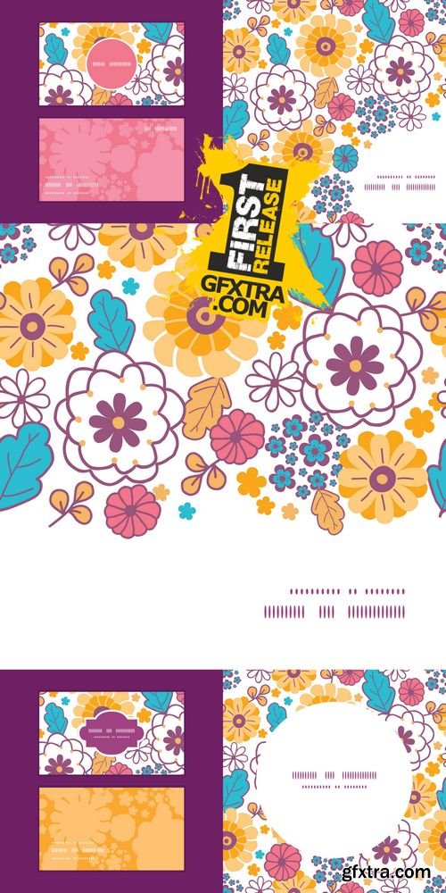 Vector - Flowers Design Elements