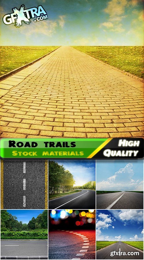 Road trails and scenery around them - 25 HQ Jpg
