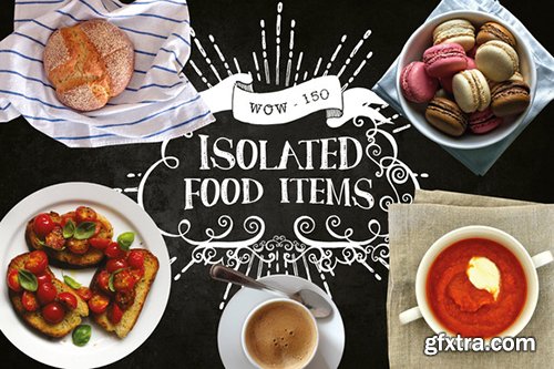 150 Isolated Food Chalk Kit