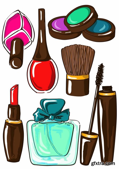 Products for makeup and beauty and body care - 25 Eps
