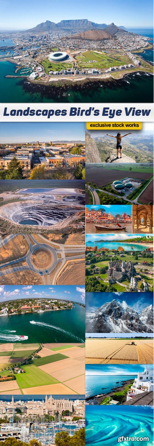 Landscapes Bird\'s Eye View - 15 UHQ JPEG