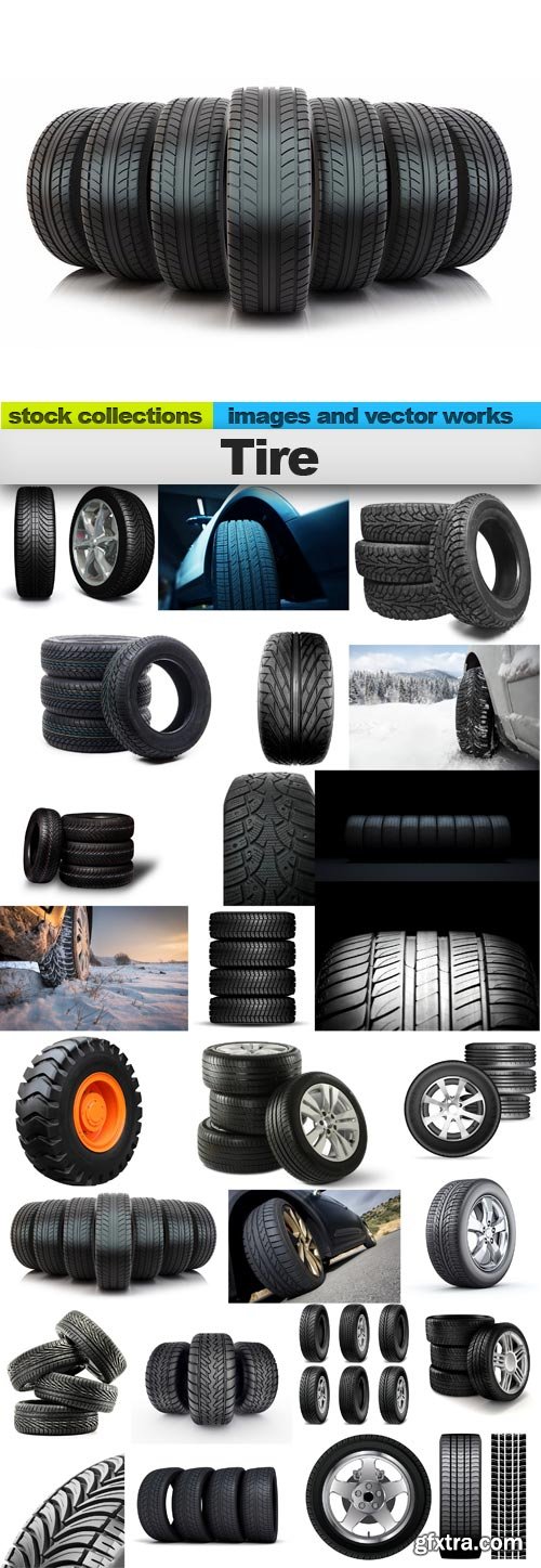 Tire, 25 x UHQ JPEG