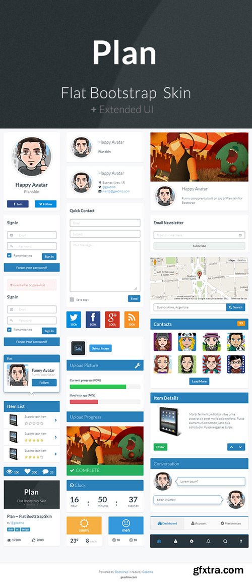 CodeCanyon - Plan - Flat Bootstrap Skin v1.6
