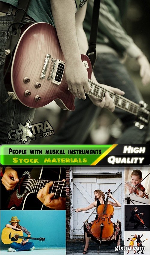 People with musical instruments Stock images - 25 HQ Jpg