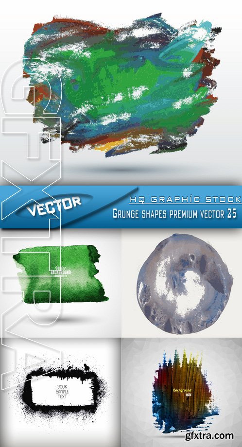 Stock Vector - Grunge shapes premium vector 25
