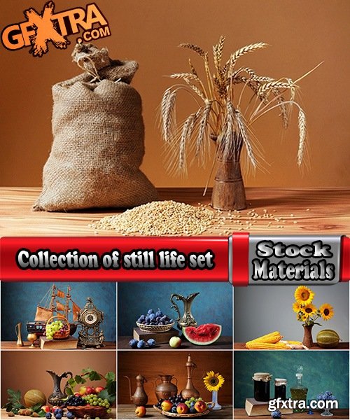Collection of still life set #4-25 UHQ Jpeg