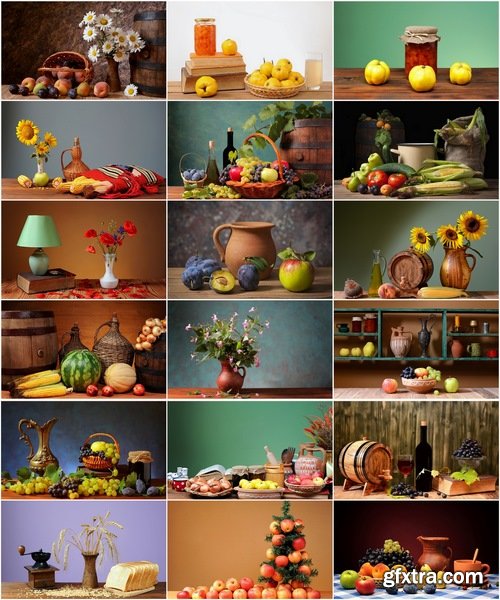 Collection of still life set #4-25 UHQ Jpeg