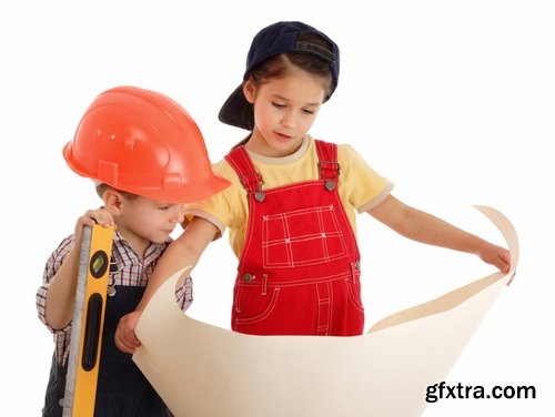 Collection of various builders children and children of different professions 25 HQ Jpeg