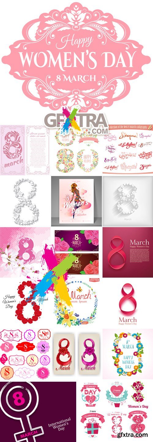 8 March International Women\'s Day Vector