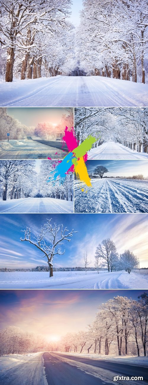 Stock Photo - Winter Road 2