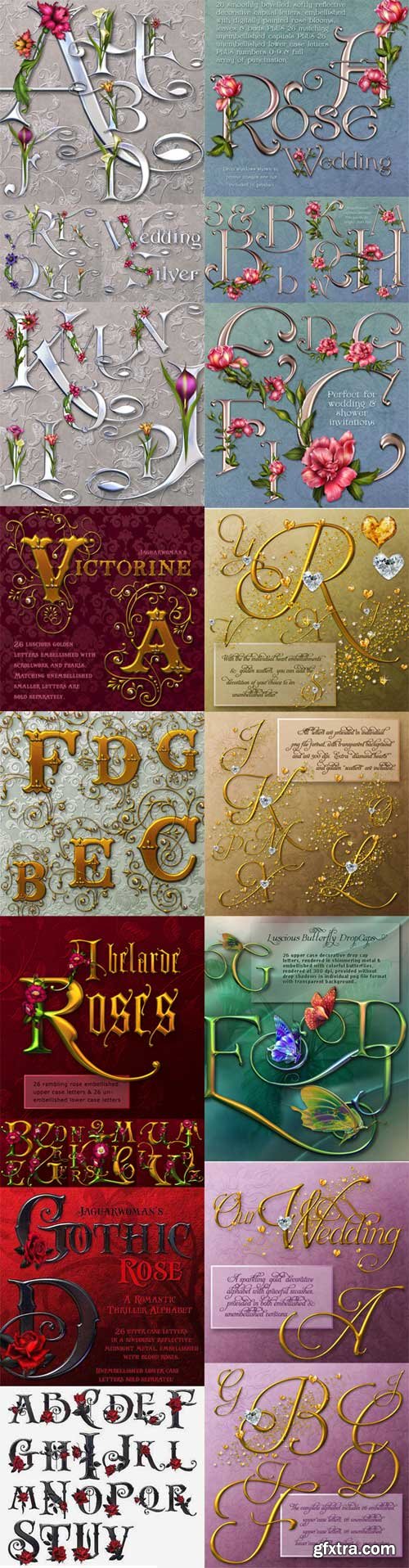 Extraordinarily beautiful alphabets