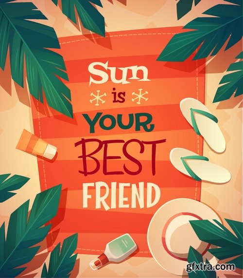 Different posters in retro style in vector from stock - 25 Eps