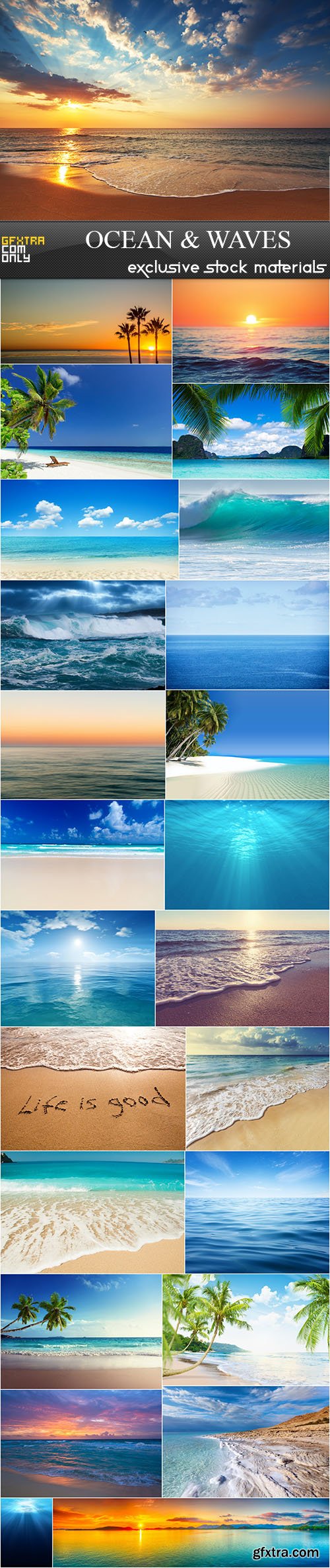 Ocean and Waves, 25xUHQ JPEG