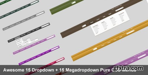 CodeCanyon - Awesome dropdown and megadropdown CSS3 menus