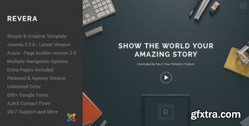 ThemeForest - Revera — Simple and Creative Joomla Portfolio Template