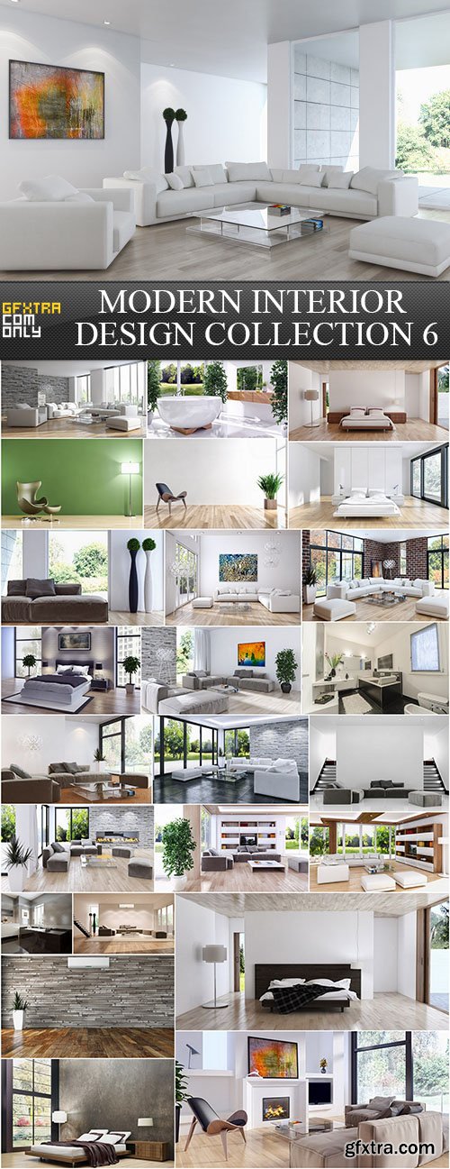 Modern Interior Design Collection 6, 25xUHQ JPEG