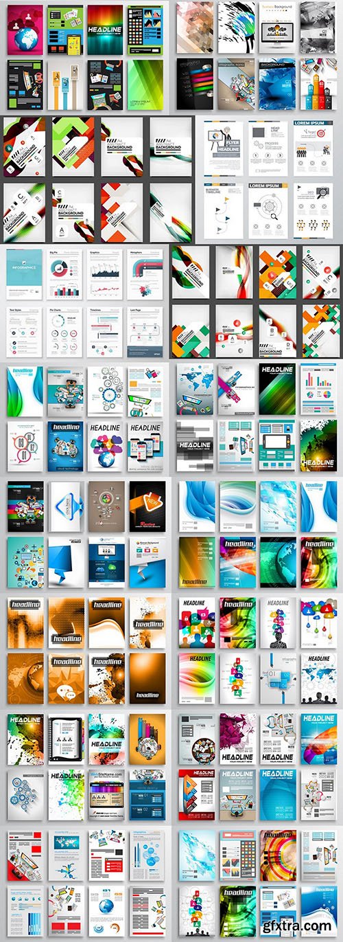 Flyer and Brochure Design 9, 25xEPS