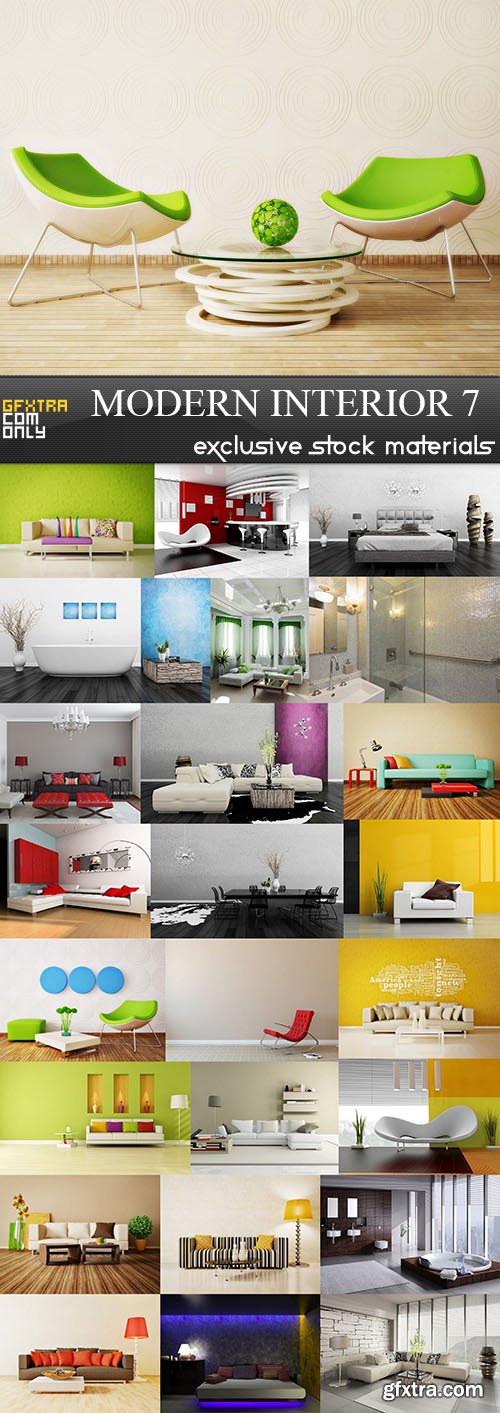 Modern Interior Design Collection 7, 25xUHQ JPEG