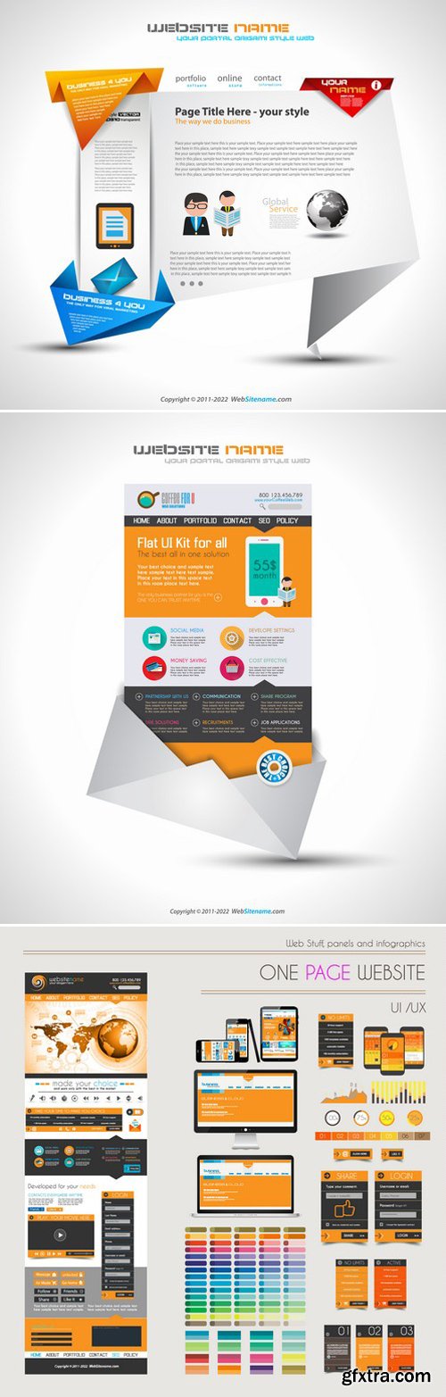Stock Vectors - Website Template 4