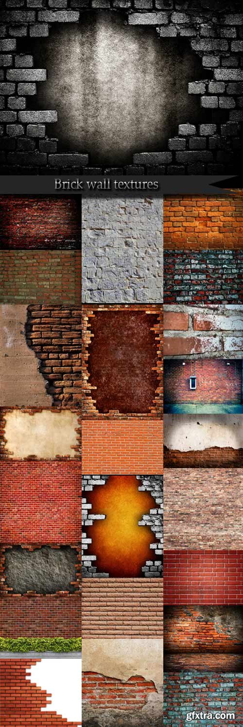 Brick wall textures for design Brick wall textures for design