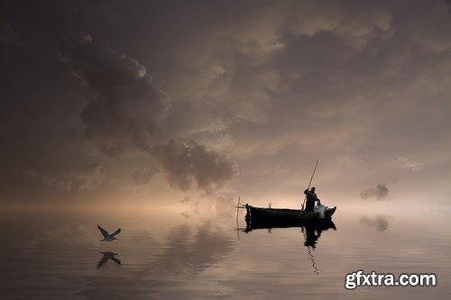 Pier into the clouds - 10 UHQ JPEG